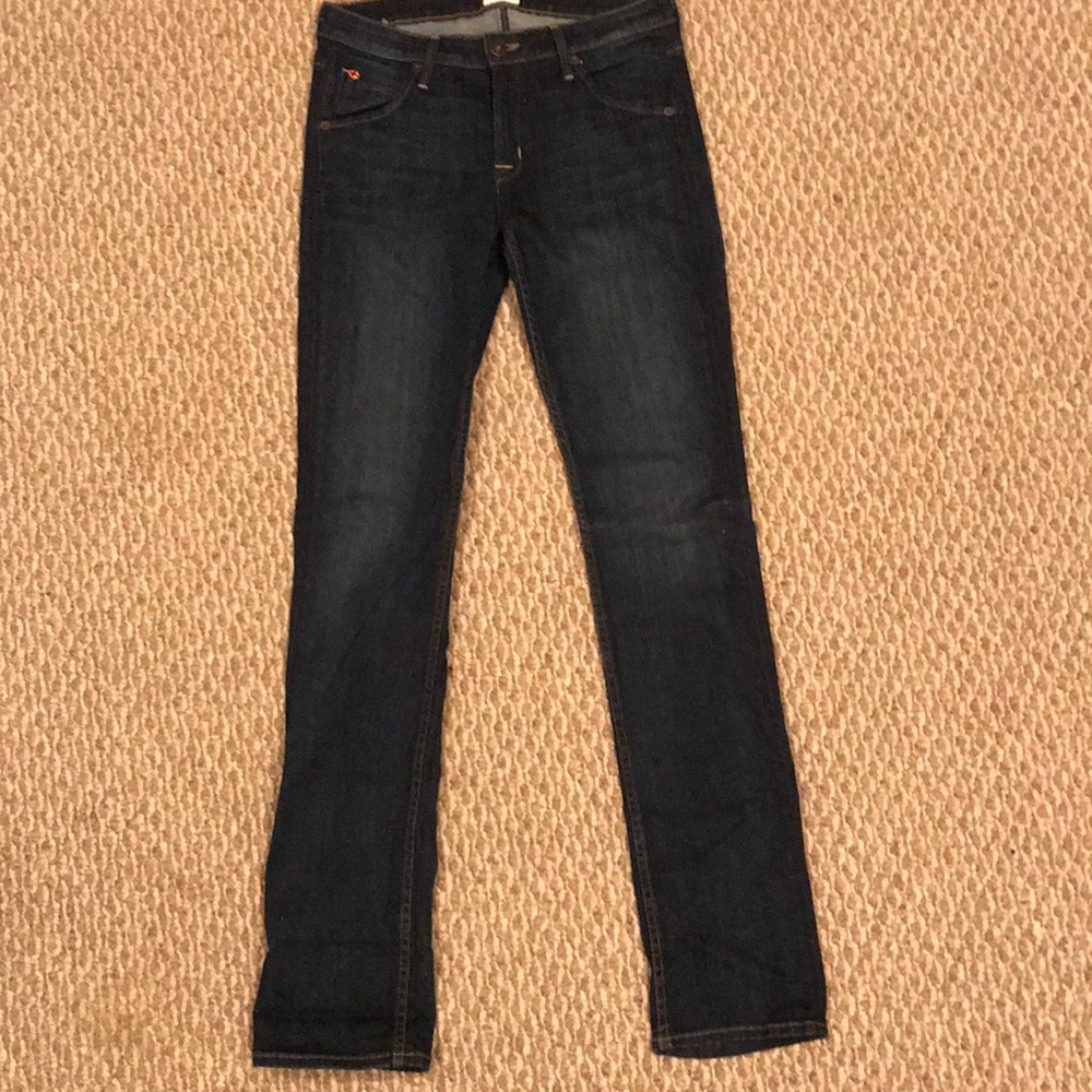 Hudson mid rise Carly straight style jeans size 27